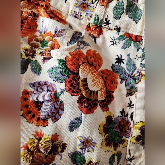 Anthropologie Pilcro High-Rise Floral Print Plus Size Jeans NWT Size: 32 - Picture 10 of 10